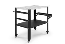 HBM verrijdbare lastafel 81 x 52 cm, 87 cm hoog, verzinkt werkblad, 4 zwenkwielen met rem, 21 kg HBM verrijdbare lastafel 81 x 52 cm, 87 cm hoog, verzinkt werkblad, 4 zwenkwielen met rem, 21 kg