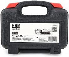 HBM klemtangset 11-delig met opbergkoffer, chroom-vanadiumstaal, zwart, 0,85 kg