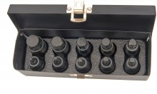 HBM 14-delige krachtdoppenset 1/2 inch chromevanadium met opbergkoffer