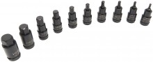 HBM 14-delige krachtdoppenset 1/2 inch chromevanadium met opbergkoffer
