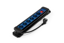 HBM stekkerblok 6-voudig IP20 1,5 m 6 stopcontacten
