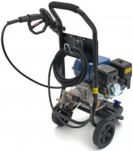HBM benzine hogedrukreiniger 186 bar 8,7 l/min 196 cc 4-takt trekstart 7,6 m slang
