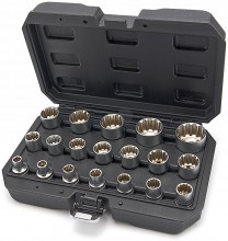 HBM 1/2 inch Multilock Doppenset 19-delig 8 tot 32 mm HBM 1/2 inch Multilock Doppenset 19-delig 8 tot 32 mm