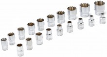HBM 1/2 inch Multilock Doppenset 19-delig 8 tot 32 mm