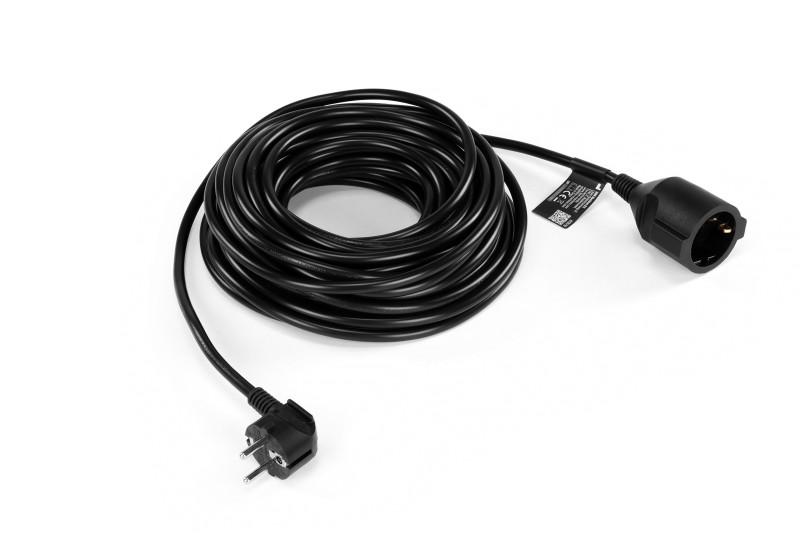 HBM verlengsnoer H05VV-F 3G1.5mm² 15m IP20 1-voudig HBM verlengsnoer H05VV-F 3G1.5mm² 15m IP20 1-voudig