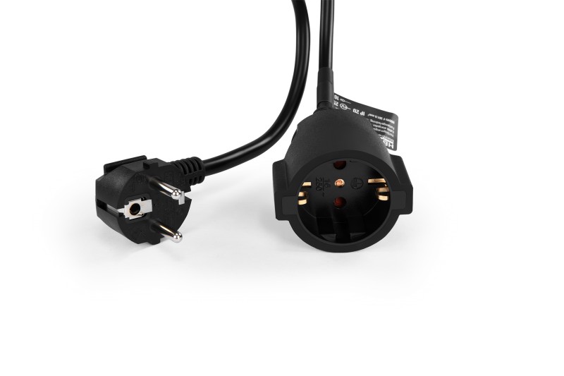 HBM verlengsnoer H05VV-F 3G1.5mm² 15m IP20 1-voudig HBM verlengsnoer H05VV-F 3G1.5mm² 15m IP20 1-voudig