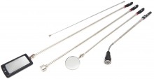 HBM magneetgereedschappenset 5-delig met LED lamp, spiegels en pick-up magneten