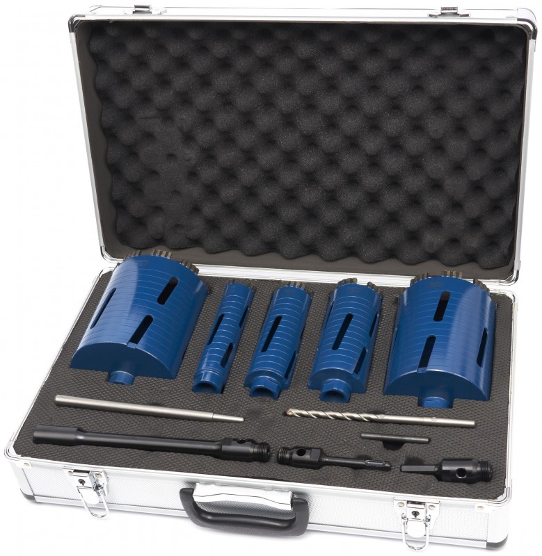 HBM Diamantborenset 11-delig 38 / 52 / 65 / 117 / 127 mm