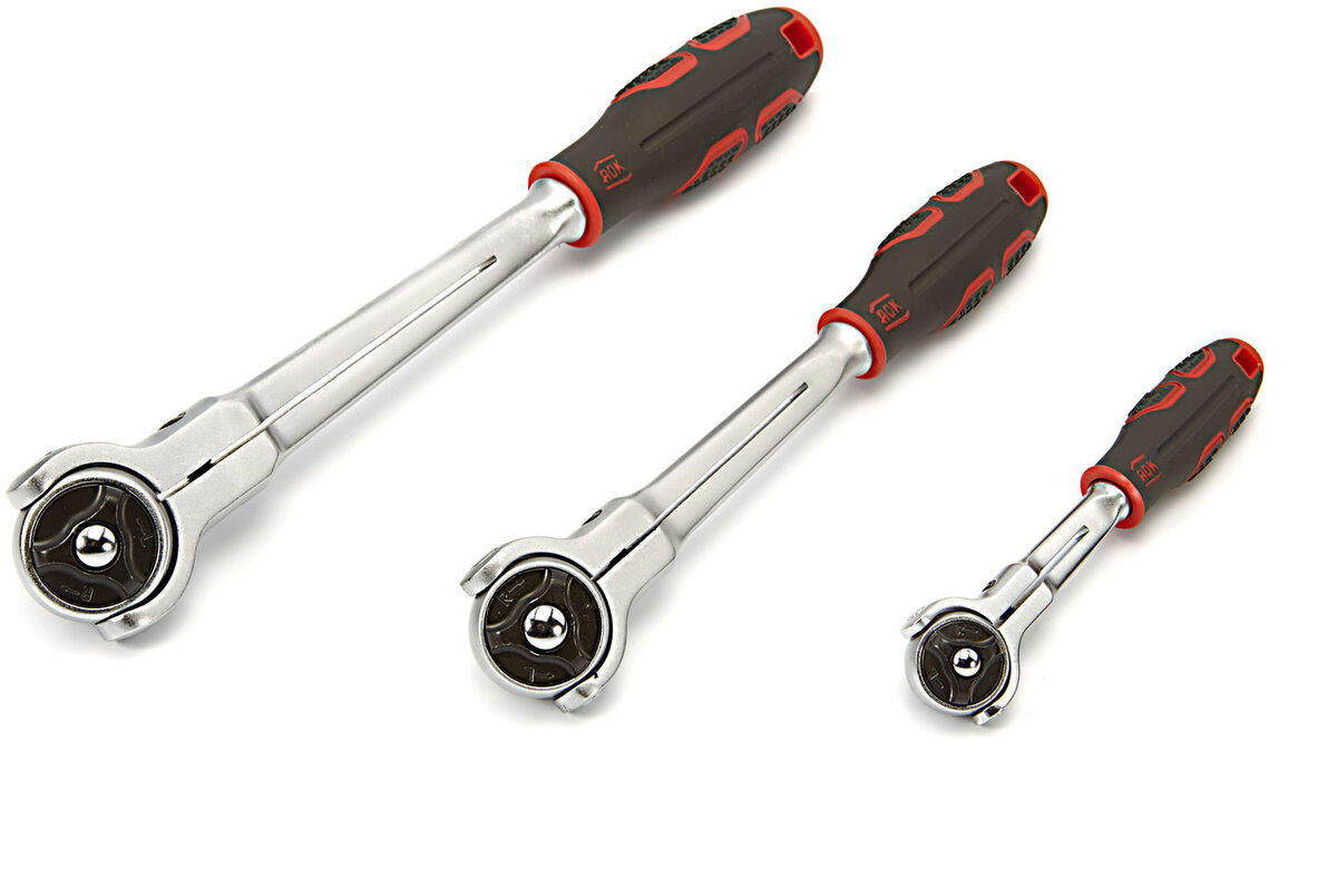 AOK professional ratchets with rotating head