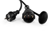 HBM forlængerledning H05RR-F 3G1.5mm² 1-dobbelt IP44 20m.