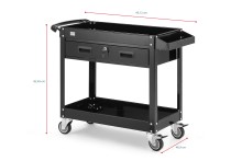 HBM værktøjsvogn 90 cm, sort.