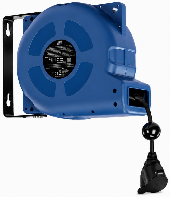 HBM automatische stroomhaspel, kabelhaspel IP44 3x 1,5mm
