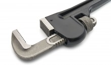 HBM eenhand pijptang, buistang, 90 graden
