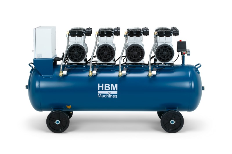 HBM stille compressor, 8PK, 200 liter