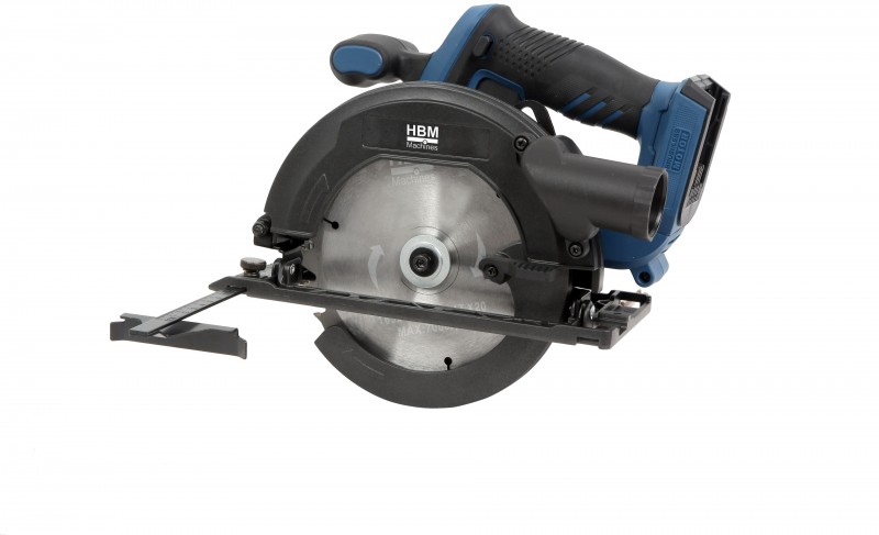 HBM batteridrevet cirkelsav, 165 mm, 20 Volt.