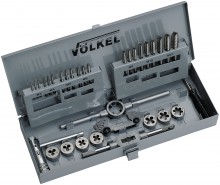 Volkel handtappen en snijplatenset M3 - 12, 31 delig
