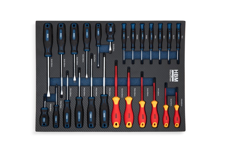 HBM inlay met schroevendraaierset 25-delig