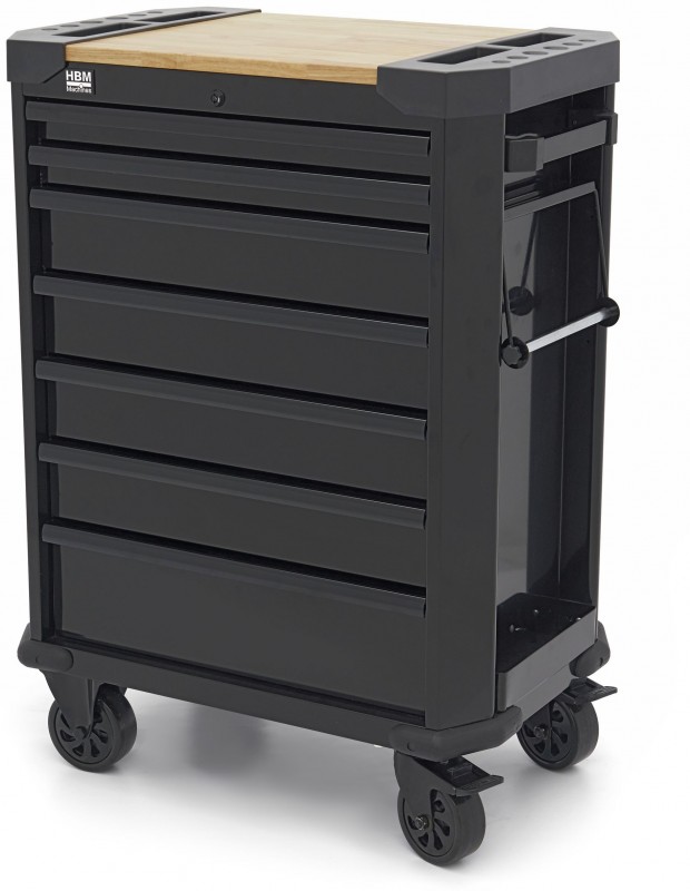 HBM gereedschapswagen 7 laden 71 cm zwart