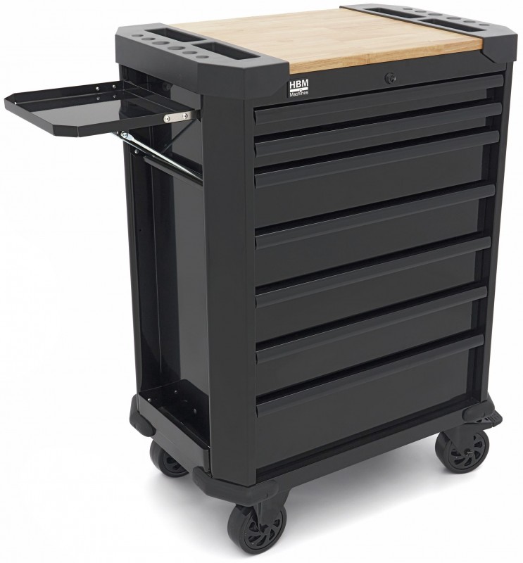 HBM gereedschapswagen 7 laden 71 cm zwart