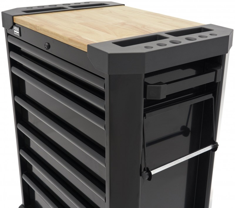 HBM gereedschapswagen 7 laden 71 cm zwart