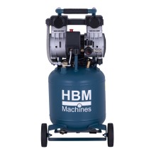 HBM verticale stille compressor, 24 liter