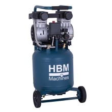 HBM verticale stille compressor, 24 liter