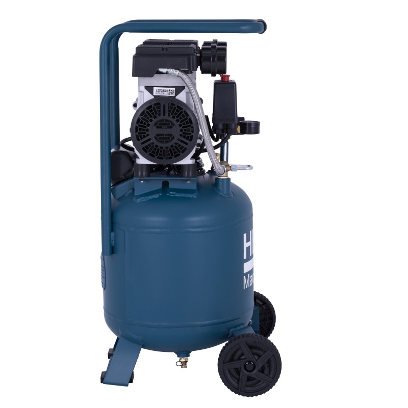 HBM verticale stille compressor, 24 liter