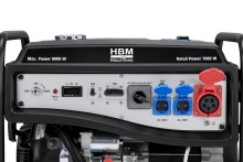 HBM aggregaat, generator 459 cc met benzinemotor 230/400V 8000W