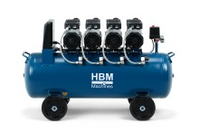 HBM stille compressor, 4PK, 120 liter HBM stille compressor, 4PK, 120 liter
