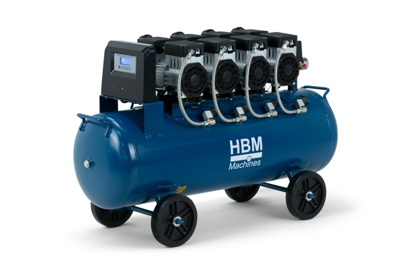 HBM stille compressor, 4PK, 120 liter HBM stille compressor, 4PK, 120 liter