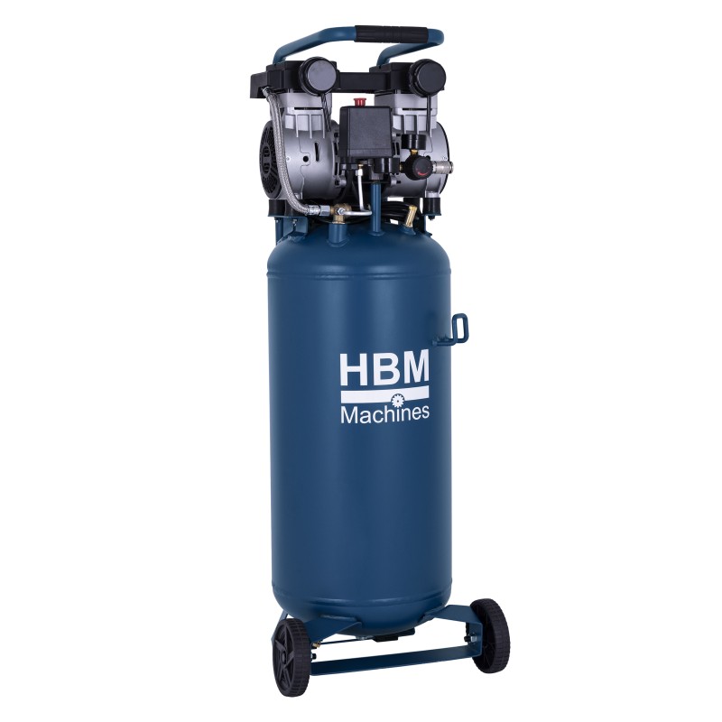 HBM verticale stille compressor, 50 liter HBM verticale stille compressor, 50 liter