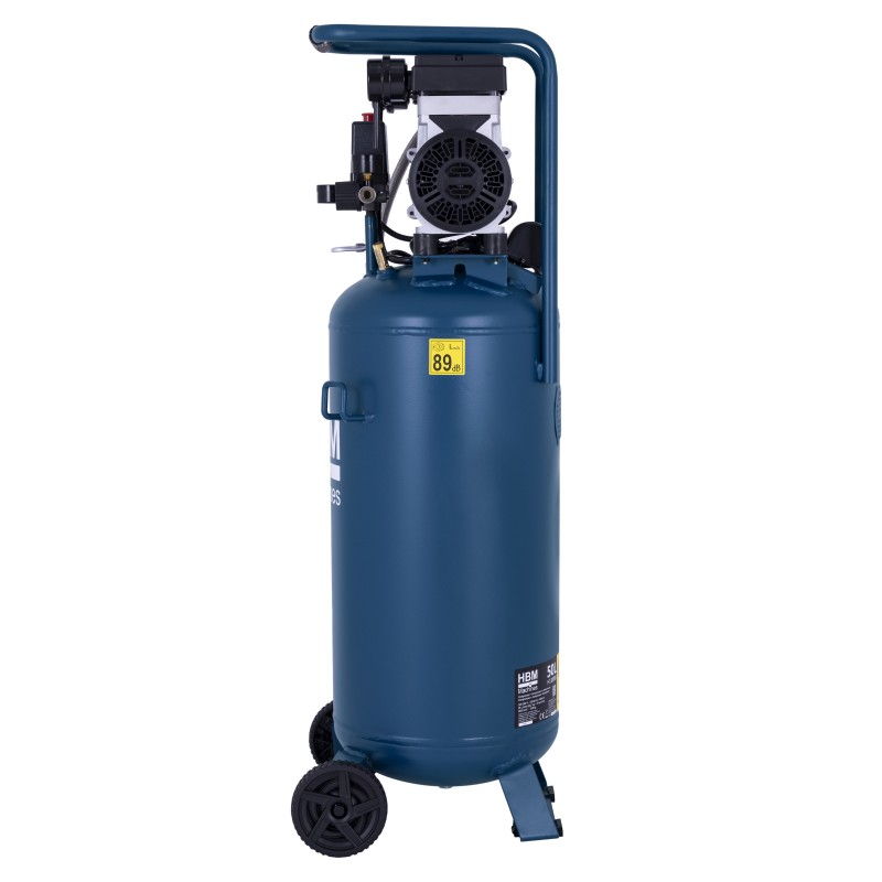 HBM verticale stille compressor, 50 liter HBM verticale stille compressor, 50 liter