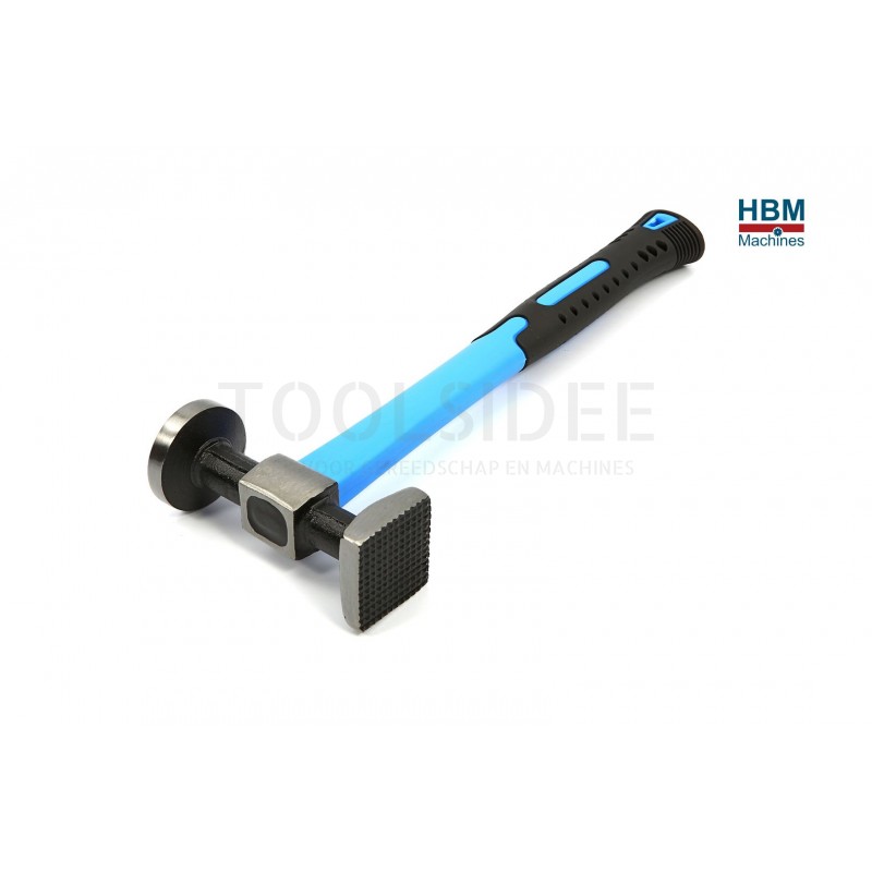 HBM 7-teiliges Hammer-Ausbeulset mit Schrumpfhammer - Glasfaserstahl