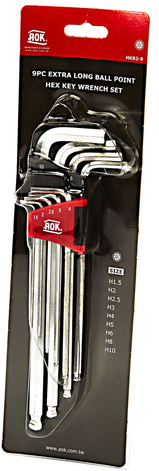 AOK Metric Allen nøkkel sett AOK Metric Allen nøkkel sett