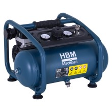 HBM stille compressor, 11 liter