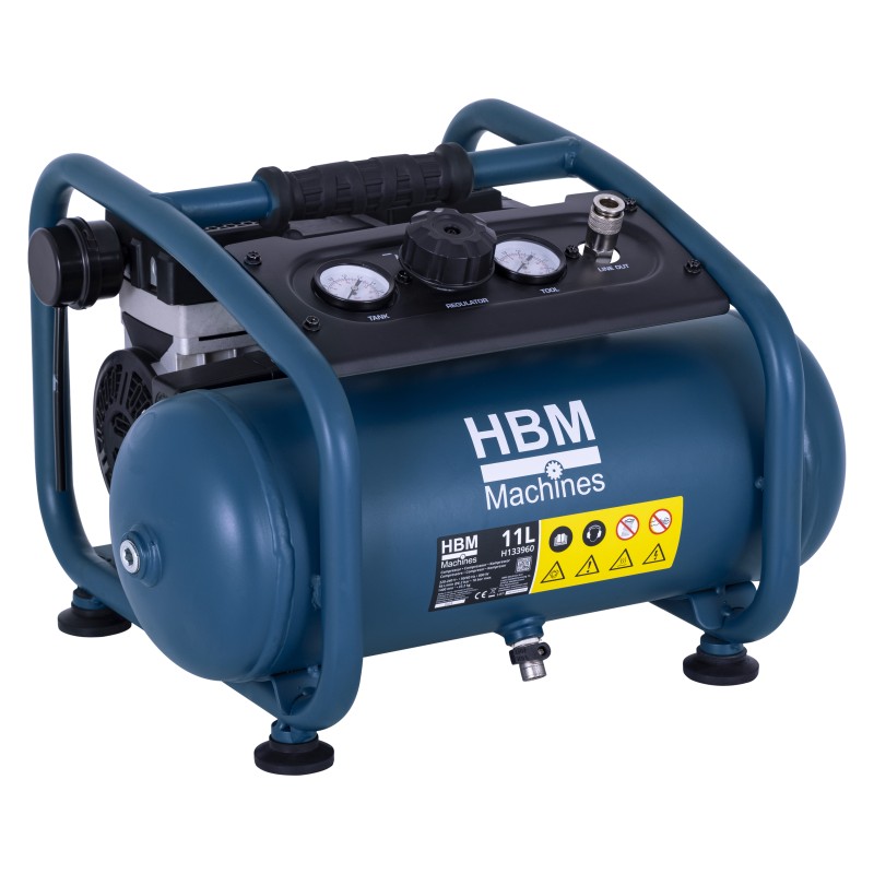 HBM stille compressor, 11 liter