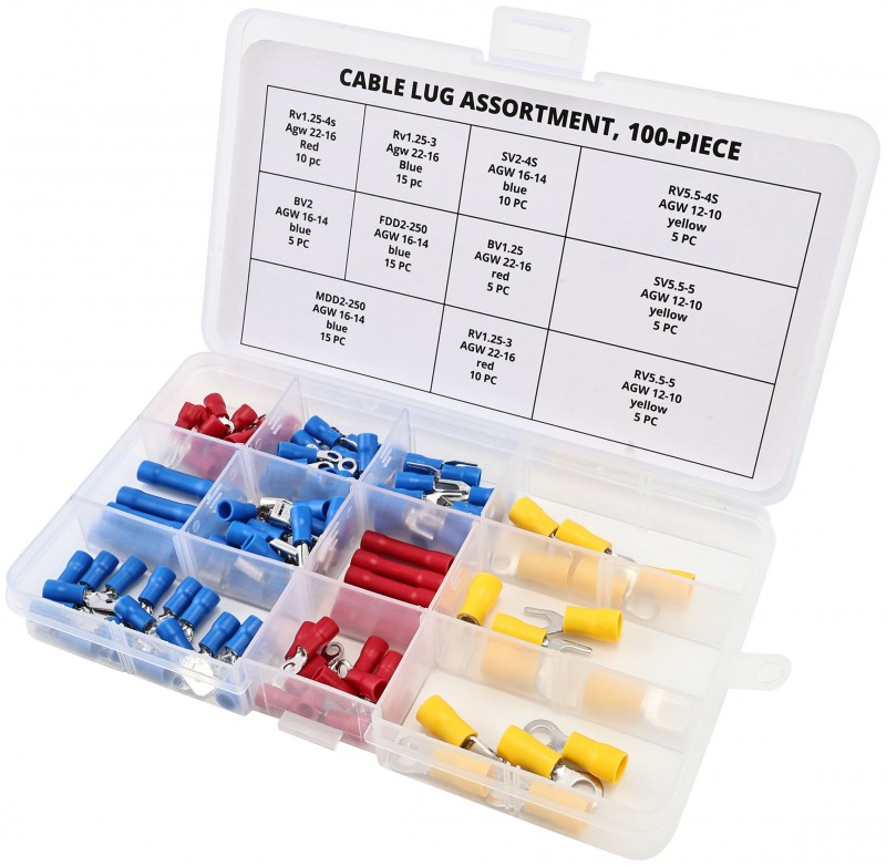 HBM kabelschoen assortiment 100-delig