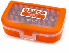 Bahco bitset voor gleuf, Phillips, Pozidriv, TORX 31-delig