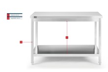 HBM werkbank RVS 120 cm
