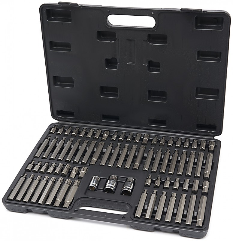 HBM inbus, torx, spline en ribe doppenset 75-delig