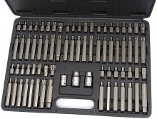 HBM inbus, torx, spline en ribe doppenset 75-delig