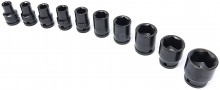 HBM krachtdoppenset 1/2 inch, 10-delig