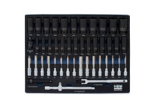 HBM inlay met krachtdoppenset, bitset 45-delig HBM inlay met krachtdoppenset, bitset 45-delig