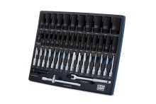 HBM inlay met krachtdoppenset, bitset 45-delig