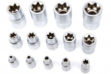 HBM inwendige torx doppenset 14-delig