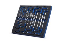 HBM inlays met gereedschapset 245-delig, voor gereedschapswagen, blauw