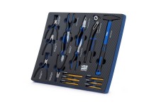 HBM inlays met gereedschapset 245-delig, voor gereedschapswagen, blauw