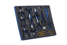HBM inlays met gereedschapset 245-delig, voor gereedschapswagen, blauw