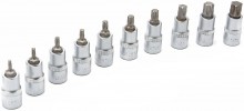 HBM 10 Delige 1/2 inch TORX Doppenset