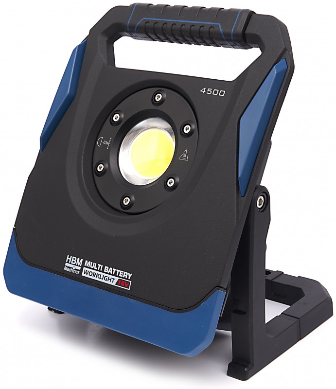 HBM LED multi batterij bouwlamp 45W 5000 lumen 5000K klasse 3